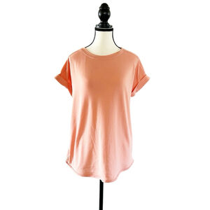 Cupio Peach Lightweight Raglan Sleeve T-Shirt Size M Spring Summer